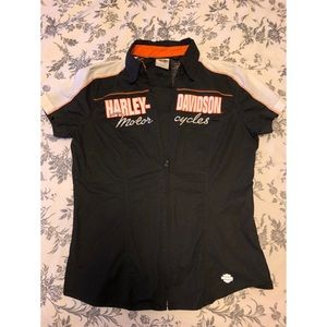 Ladies Harley-Davidson Zip-Up Garage Shirt